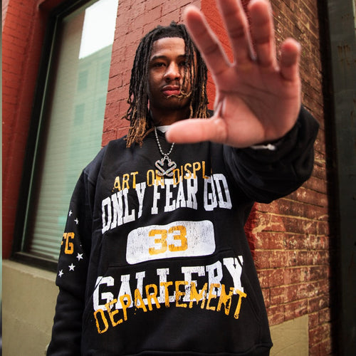 Art on Display Black Hoodie