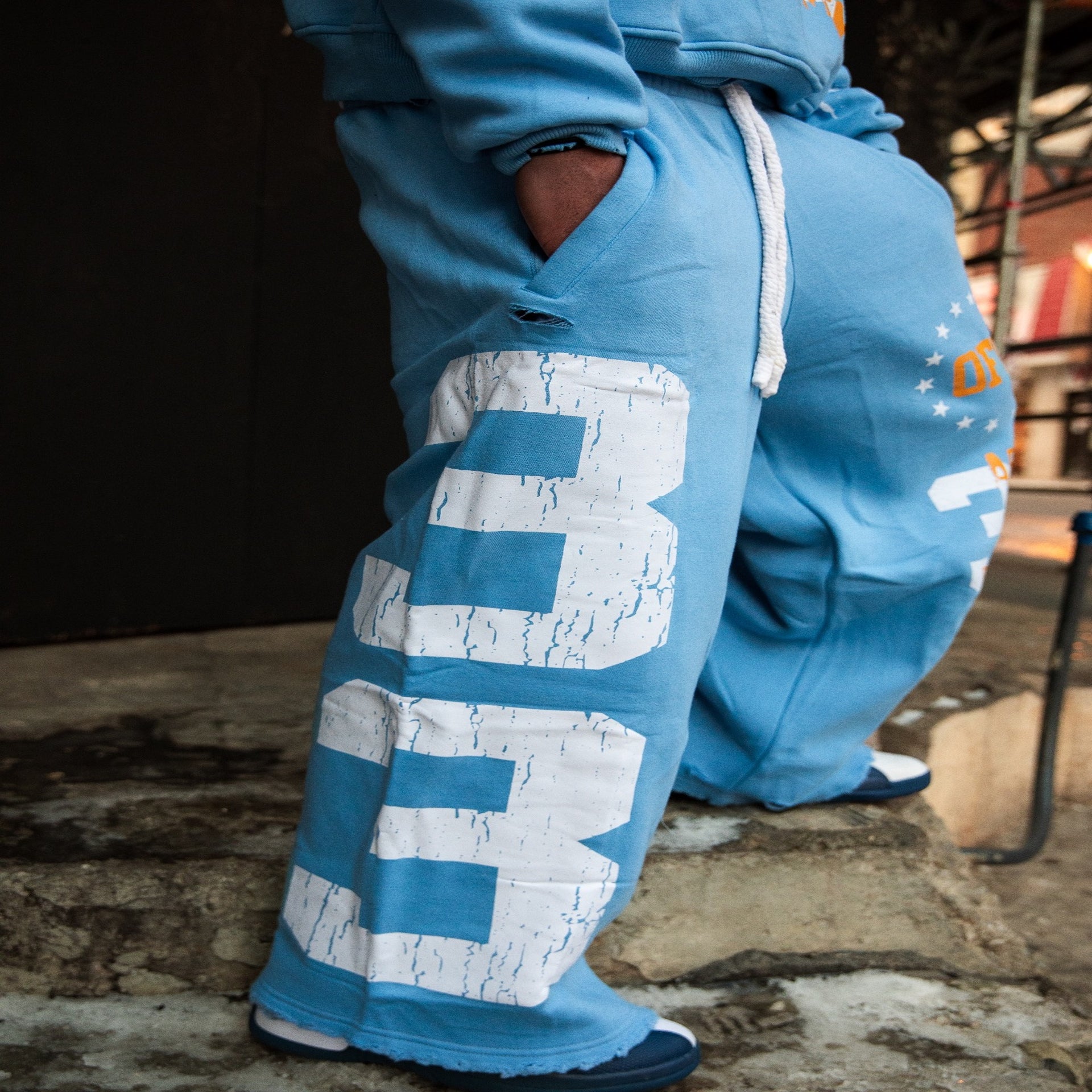 Art On Display Blue Sweatsuit