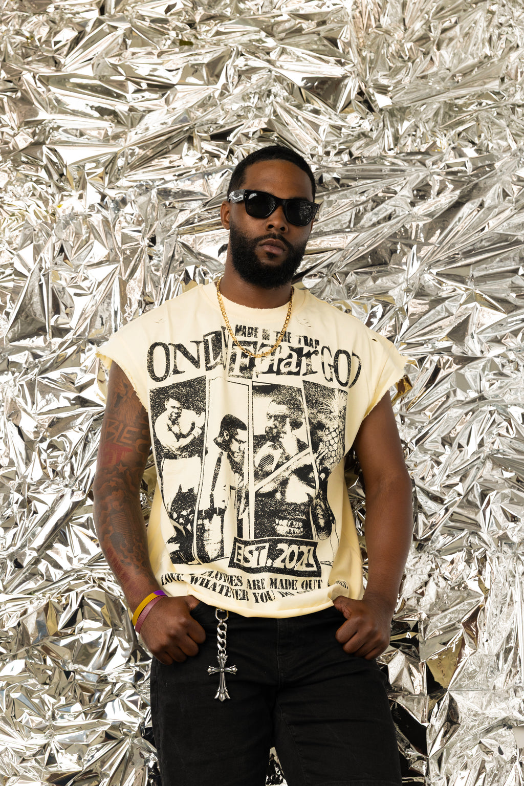 Money Talk Cut Off Tee