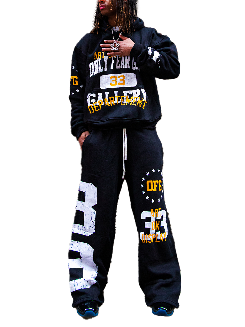 Art on Display Black Sweatsuit