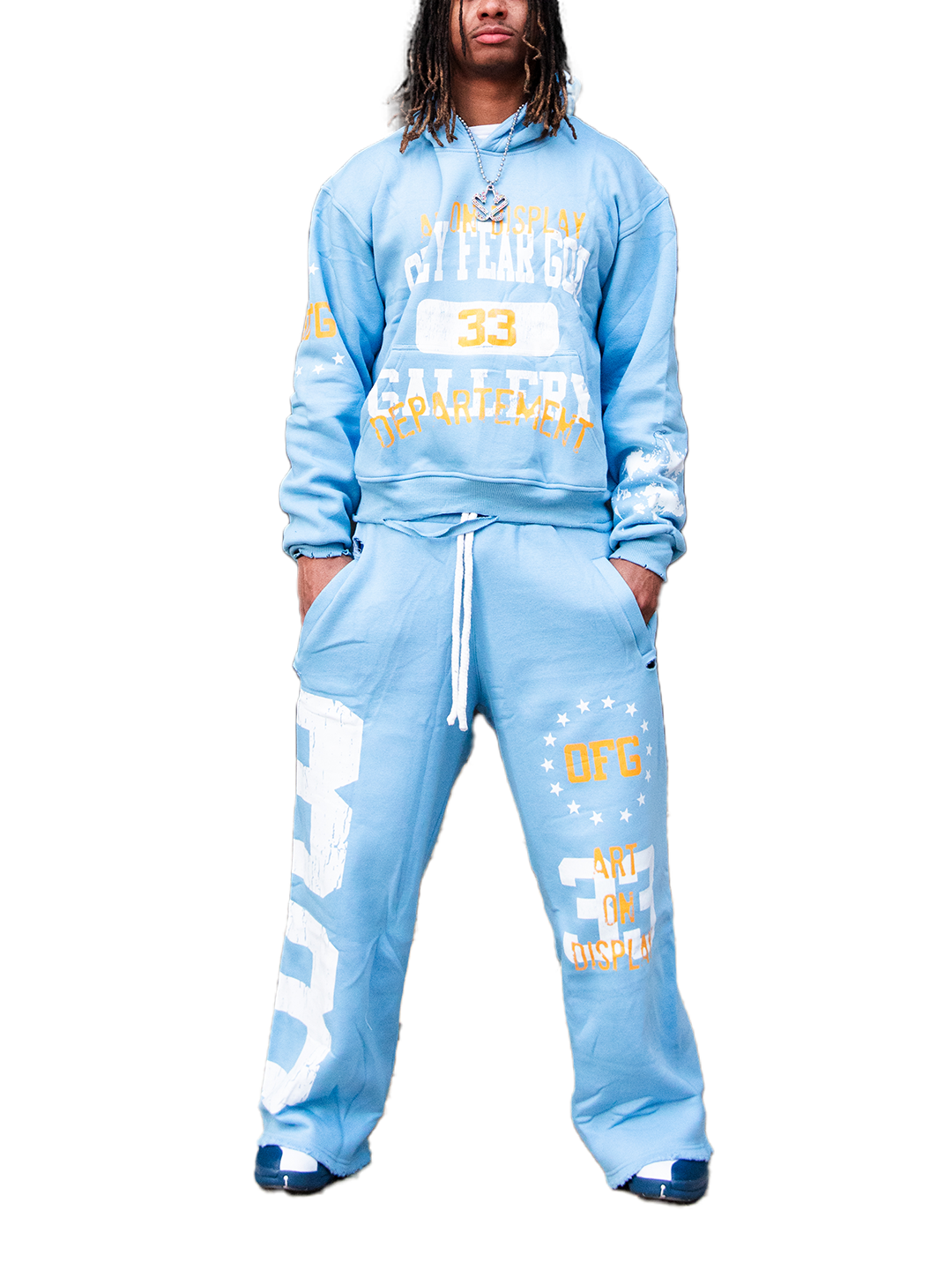 Art On Display Blue Sweatsuit