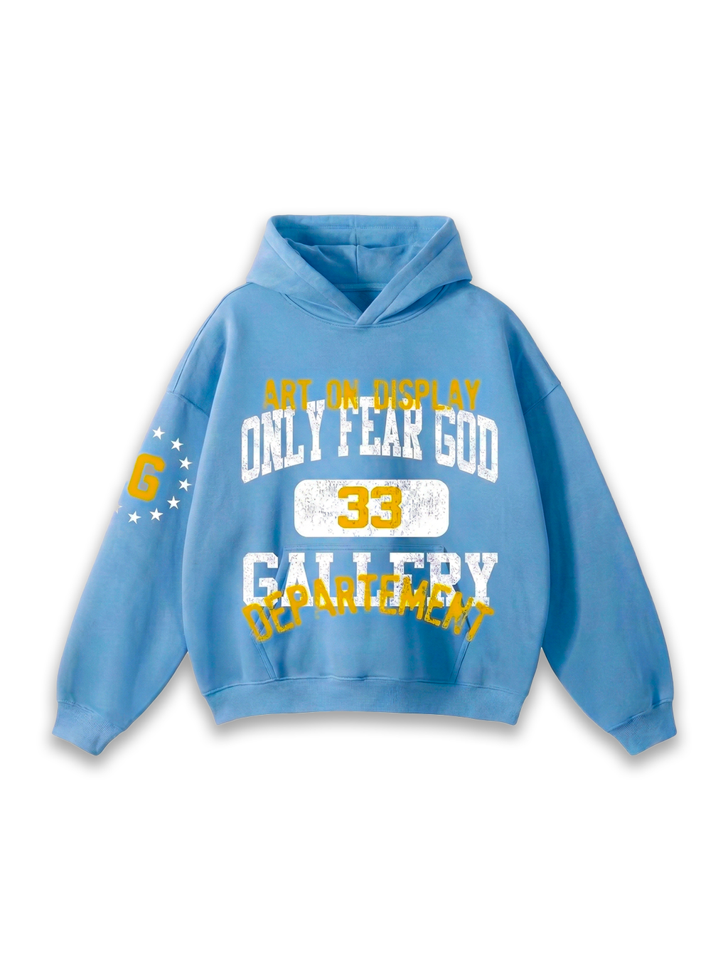 Art On Display Blue Hoodie